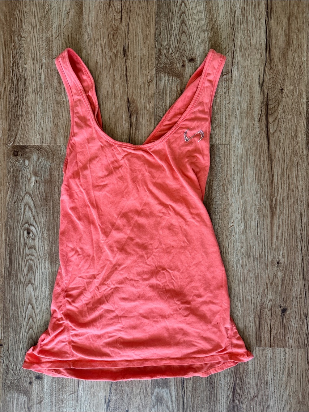 TLF Apparel Women’s Coral Tank Top with Rhinestone Logo